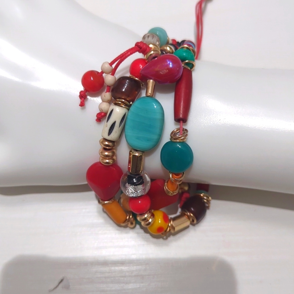Bohemian beaded bracelet